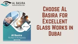 Reliable Company for Glass Works in Dubai - AL BASIRA