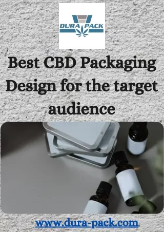 best cbd packaging design for the target audience