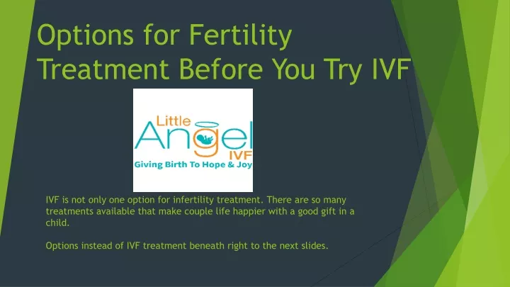 options for fertility treatment before you try ivf