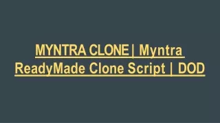 myntra clone myntra readymade clone script dod