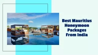 Best Mauritius Honeymoon Packages From India