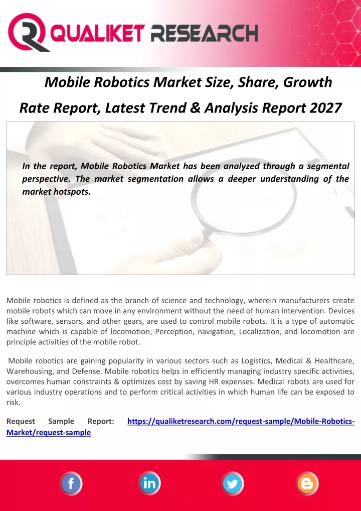 mobile robotics market size share growth