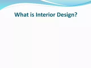 Andrew Callejo - What is Interior Design?