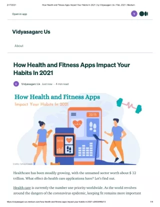 How Health and Fitness Apps Impact Your Habits In 2021