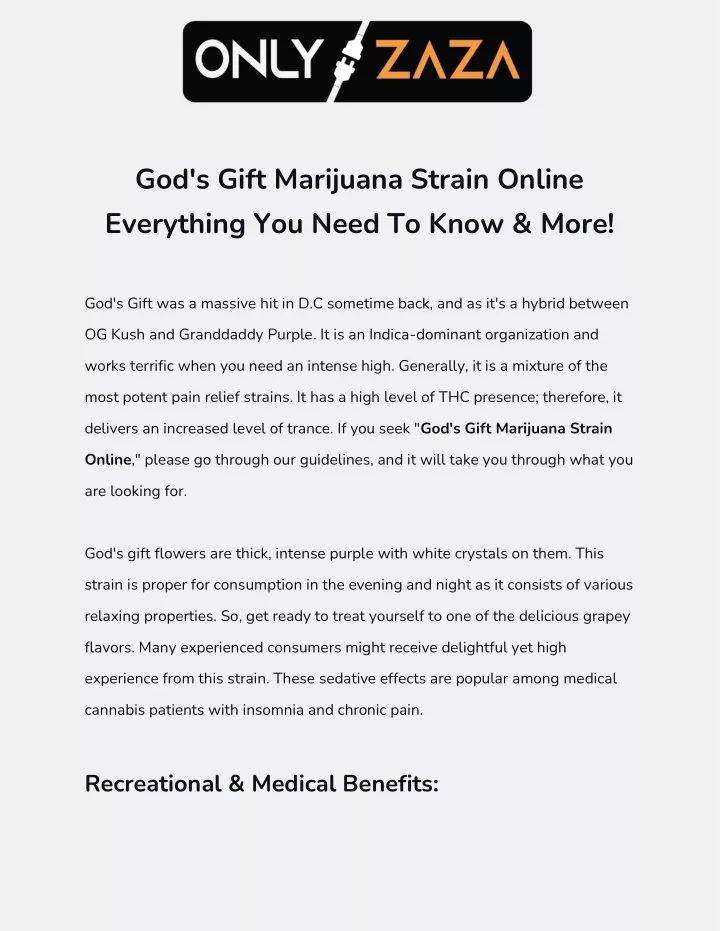 god s gift marijuana strain online everything