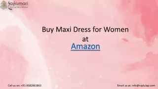 Buy Maxi Dress for Women at Amazon