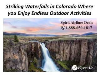 Striking Waterfalls in Colorado Where you Enjoy Endless Outdoor Activities