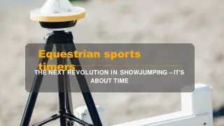 equestrian sports timers
