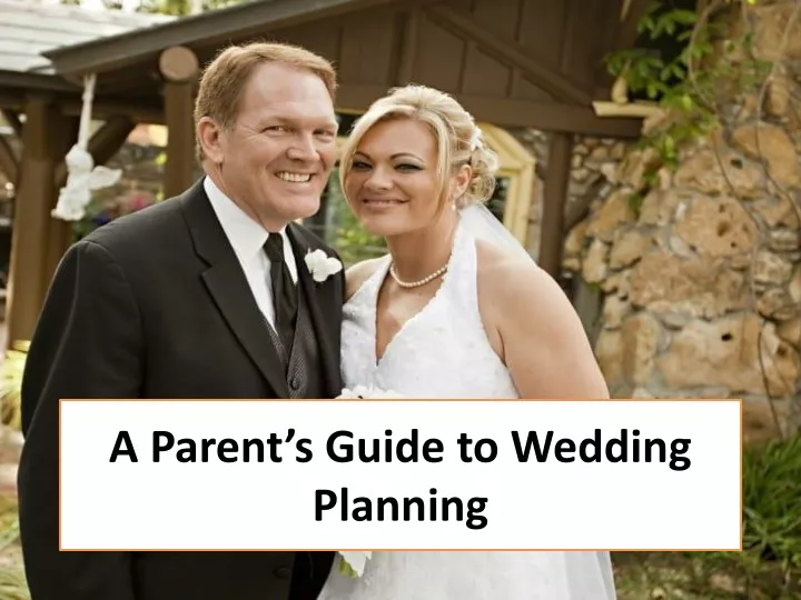 a parent s guide to wedding planning