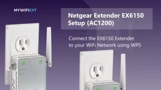 Connect The NETGEAR EX6150 AC1200 Extender With Router