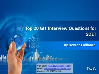 top 20 git interview questions for