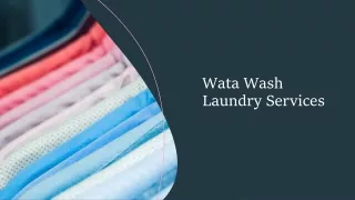 wata wash laundry services