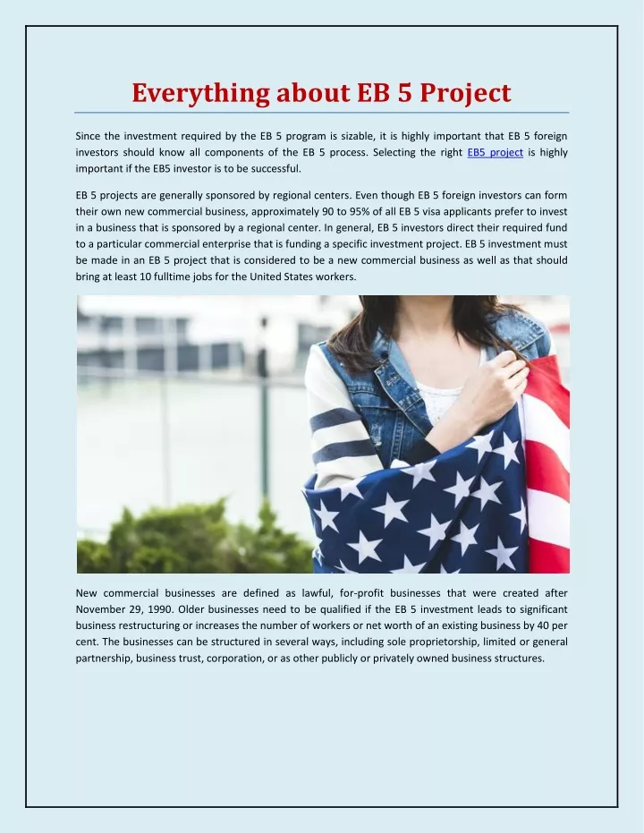 PPT - Everything about EB 5 Project PowerPoint Presentation, free ...