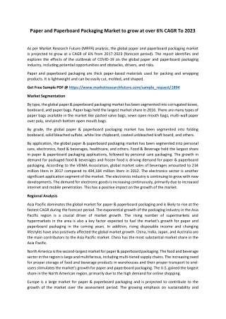 paper and paperboard packaging market to grow