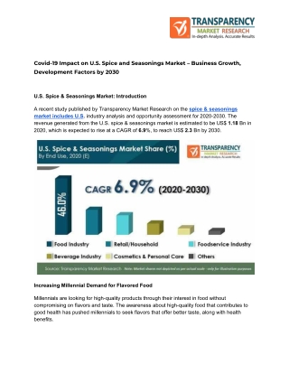 Growing Consumer Preference for Organic Spices and Seasonings