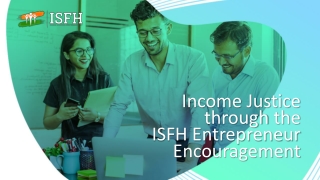 ISFH Endeavors to Stop the Income Inequality Spread in India
