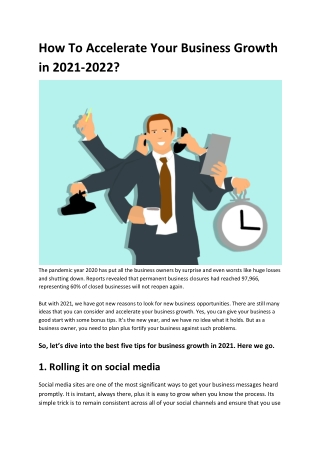 how to accelerate your business growth in 2021