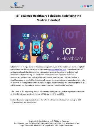 iot powered healthcare solutions redefining
