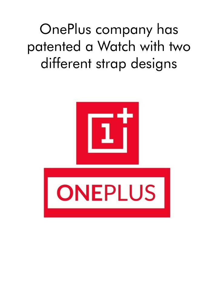 oneplus company has patented a watch with