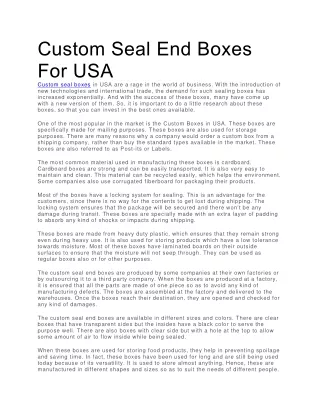 custom seal end boxes for usa custom seal boxes