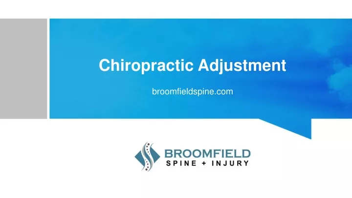 chiropractic adjustment