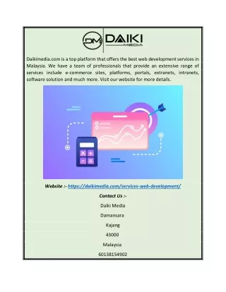 Web Developer Malaysia | Daikimedia.com