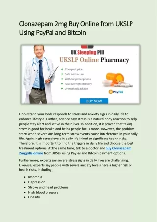clonazepam 2mg buy online from ukslp clonazepam