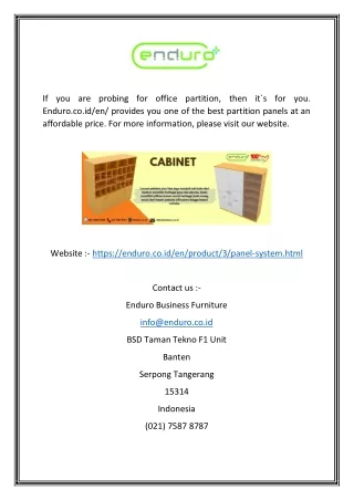 if you are probing for office partition then