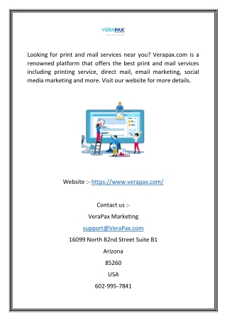 looking for print and mail services near