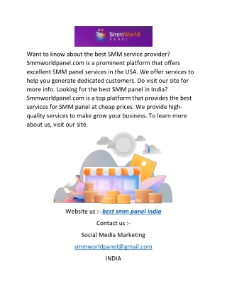 want to know about the best smm service provider