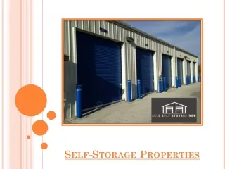 How To Get Started With Investing In Self-Storage Properties