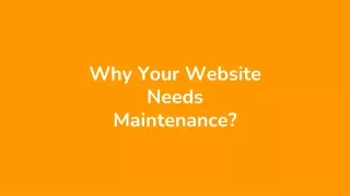why your website needs maintenance