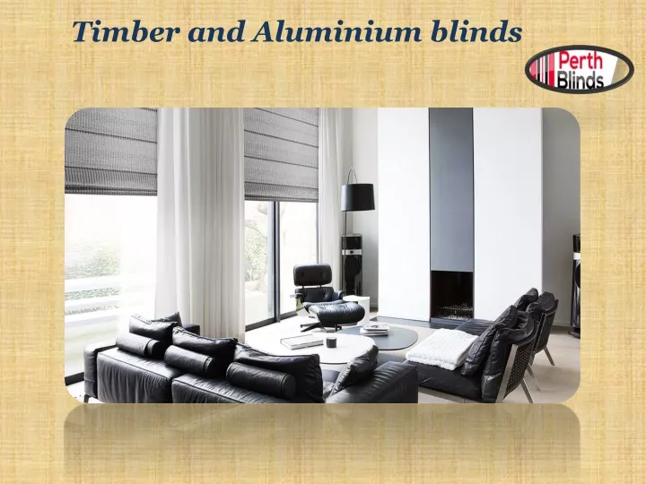 timber and aluminium blinds