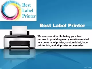 Healthcare Label Printer | Best Label Printer