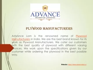 One of the Leading Plywood Manufacturers in India