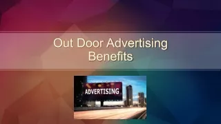 Out Door Advertising Benefits
