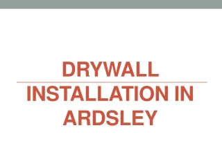drywall installation in ardsley