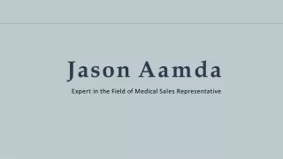 Jason Amada – Financial Advisor to Medical Sales Representative