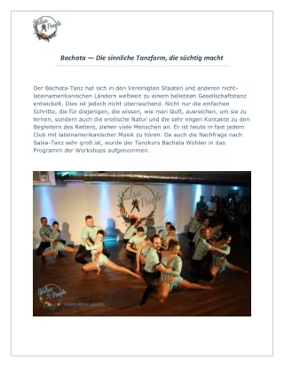 Bachata — Die sinnliche Tanzform, die süchtig macht