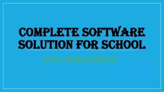 complete software solution for school