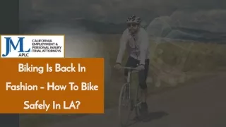biking is back in fashion how to bike safely in la