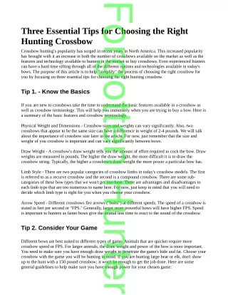 three essential tips for choosing the right