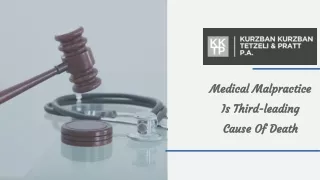Medical Malpractice Is Third-leading Cause Of Death
