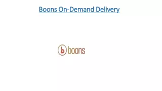 boons on demand delivery