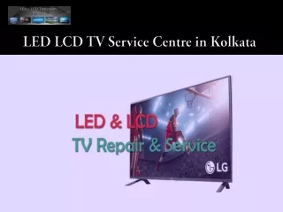 LED LCD TV Service Center in Kolkata