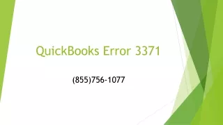 quickbooks error 3371