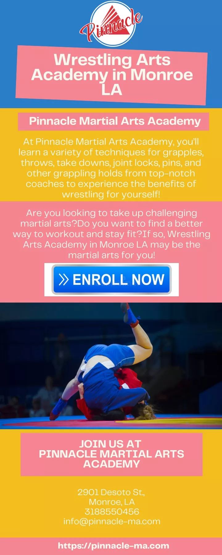 wrestling arts academy in monroe la