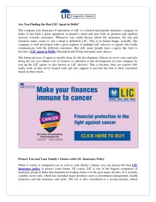 Protect You and Your Family’s Future with LIC Insurance Policy