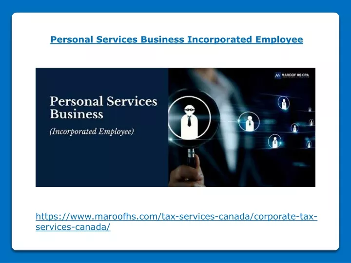 personal services business incorporated employee