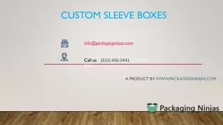 custom sleeve boxes